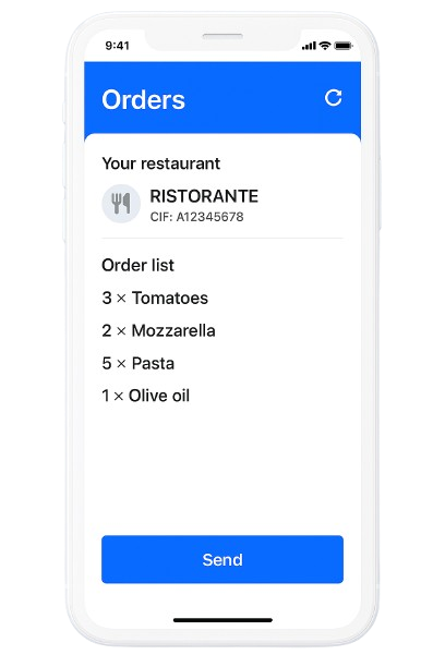 BlueOrder App Preview